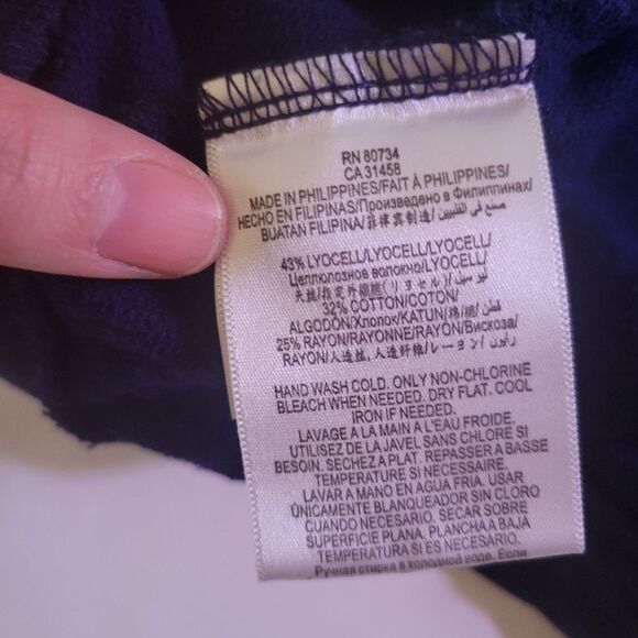 BCBGENERATION Black 3/4 sleeve Shirt Size XS Pardon My French - Picture 5 of 7